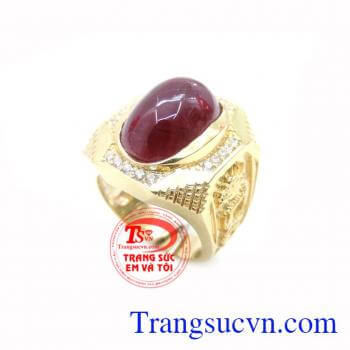 Nhẫn Nam Ruby Rồng Vàng Đẳng Cấp chất lượng cao. Nhẫn Nam Ruby Rồng Vàng Đẳng Cấp, nhẫn nam vàng tây, nhẫn nam đẹp