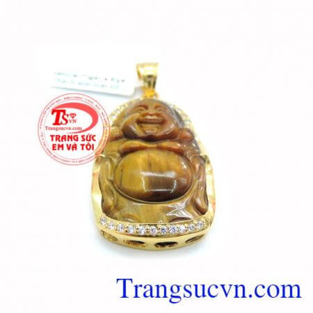 Mặt dây chuyền nam chạm khắc bọc vàng 10k sáng bóng đảm bảo chất lượng hợp thời trang, sang trọng và phong thủy