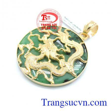 Mặt Ngọc Bọc Rồng Vàng Quyền Uy