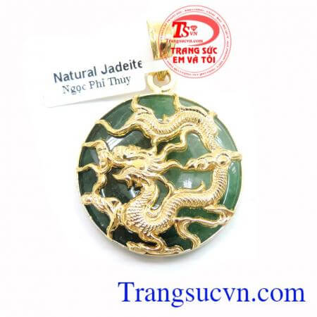 Mặt Ngọc Rồng Vàng Hộ Mệnh chất lượng vàng 18k đảm bảo