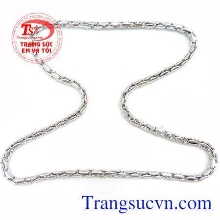 Dây vàng trắng Italy 18k italy tinh tế đeo bền đẹp