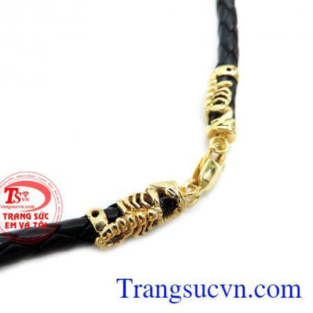 Dây da bọc vàng 10k sang trọng