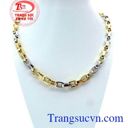 Vòng Cổ Nam Italy Kiểu Dáng Sang Trọng chất lượng vàng bảo đảm