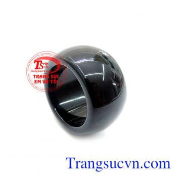 Nhẫn Mã Não Đen Bản To Nhẫn Mã Não Đen Bản To