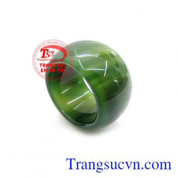 Nhẫn Mã Não Xanh Màu Đẹp