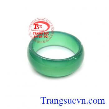 Nhẫn Mã Não Xanh Hạnh Phúc