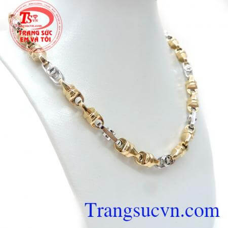 Dây Chuyền Nam 18K Đẳng Cấp, dây chuyền nam vàng tây, dây chuyền nam đẹp