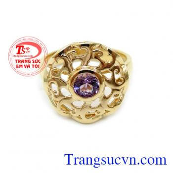 chế tác tinh tế mang đến những đường nét sáng,bóng bền đẹp cho chiếc nhẫn nữ đeo hợp thời trang,chất lượng vàng đảm bảo uy tín. đá thiên nhiên hộ mệnh mang lại may mắn, sức khỏe cho người sử dụng.
