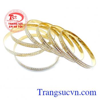 Vòng Tuần Vàng Italy 750 Đeo Bền Đẹp, vòng tuần vàng tây.