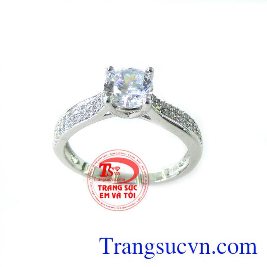 Nhẫn Nữ Vàng Trắng Nhập 10k