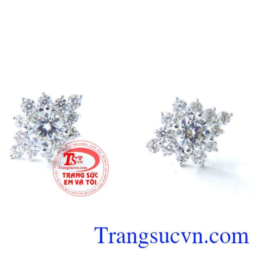 Hoa tai kết đá đẹp