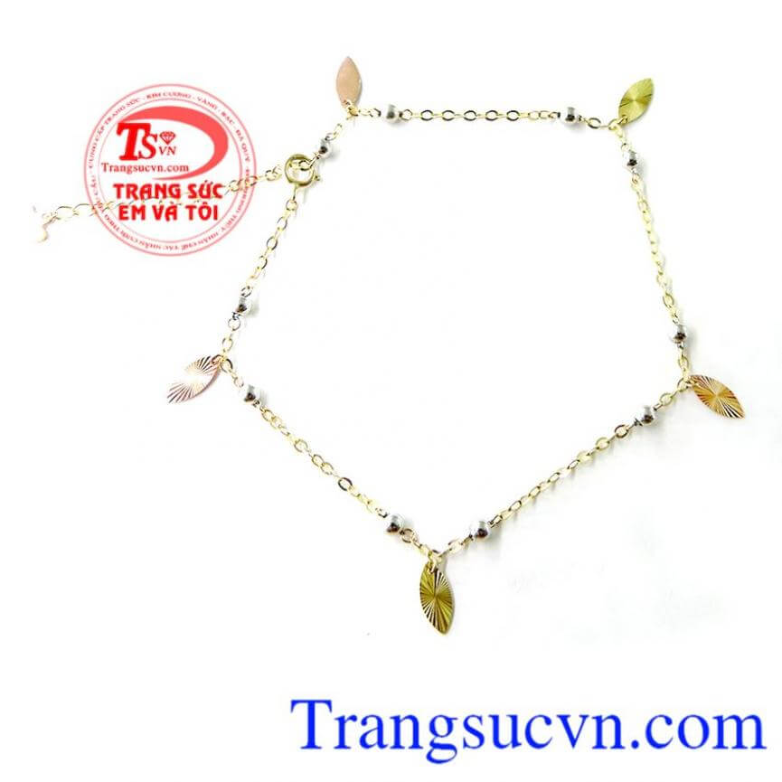 lắc chân nữ vàng đẹp