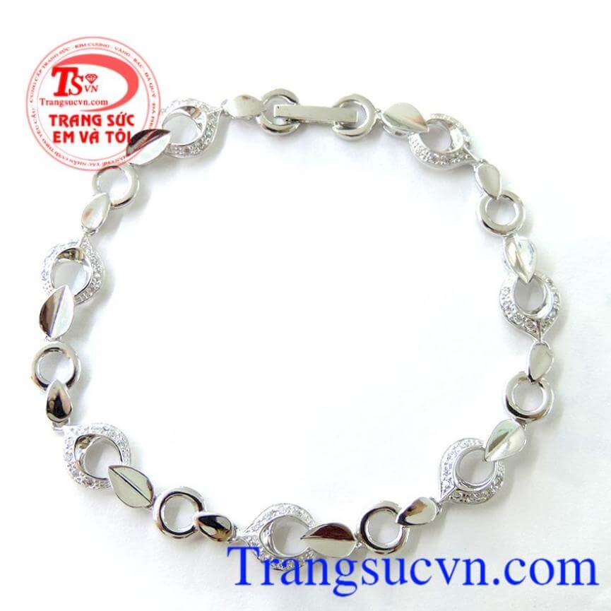 Lắc vàng trắng 10k nữ