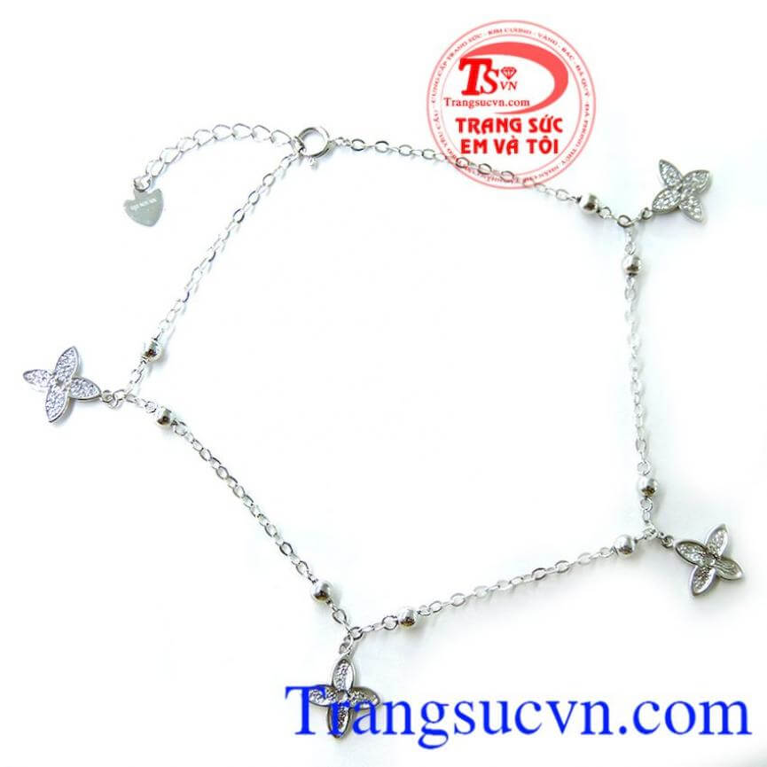 Lắc Vàng trắng cỏ bốn lá