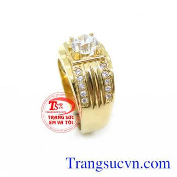 Nhẫn Vàng 18K Nam Tính dành cho nam với thiết kế đặc sắc nam tính và mạnh mẽ