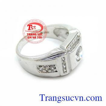 Chiếc Nhẫn Nam Vàng Trắng Đem Lại May Mắn bình an cho người đeo