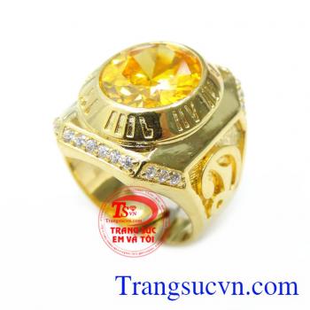 Nhẫn Nam Vàng 10K La Mã chất lượng cao. Nhẫn Nam Vàng 10K La Mã, nhẫn nam vàng tây, nhẫn nam đẹp