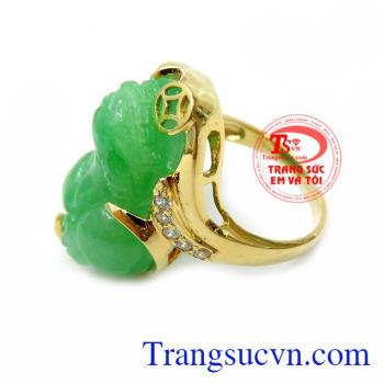 Nhẫn Nữ Tỳ Hưu Vàng 18K chất lượng cao. Nhẫn Nữ Tỳ Hưu Vàng 18K, nhẫn nữ vàng tây, nhẫn nữ đẹp