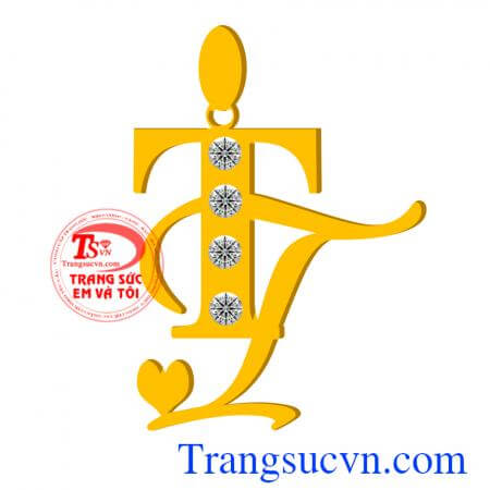 Mặt dây chữ TT lồng với nhiều kiểu dáng đa dạng cho Mặt dây chữ TT vàng 10k 14k 18k đặt thiết kế chữ T & T theo yêu cầu,Nhanh chóng an toàn giao toàn quốc