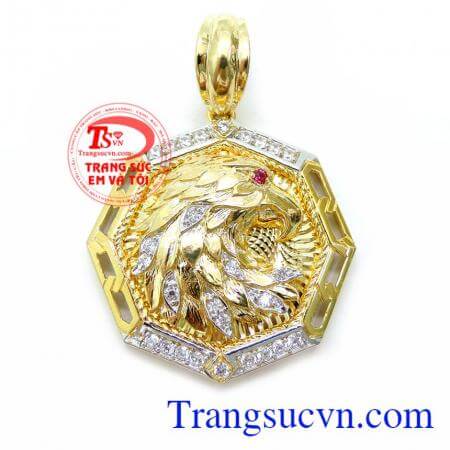 Mặt Nam Đại Bàng Dũng Mãnh, mặt dây nam vàng tây, mặt dây nam đẹp