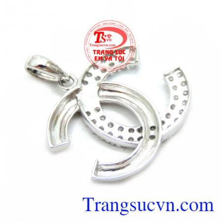 Mặt Nữ Chanel Vàng Trắng 18K