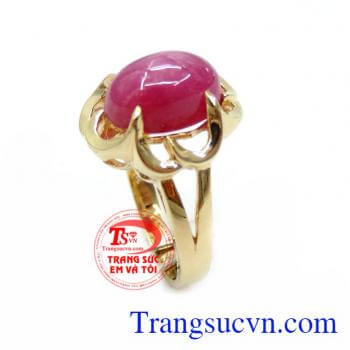 Nhẫn Nữ Đá Ruby Phong Thủy