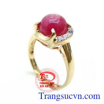 Nhẫn Nữ Ruby Xinh Xắn chất lượng cao. Nhẫn Nữ Ruby Xinh Xắn, nhẫn nữ vàng tây, nhẫn nữ đẹp