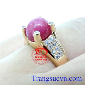 Chiếc Nhẫn Ruby Hộ Mệnh chất lượng cao. Chiếc Nhẫn Ruby Hộ Mệnh, nhẫn nữ vàng tây, nhẫn nữ đẹp