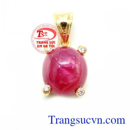 Mặt Dây Chuyền Đá Ruby Thiên Nhiên