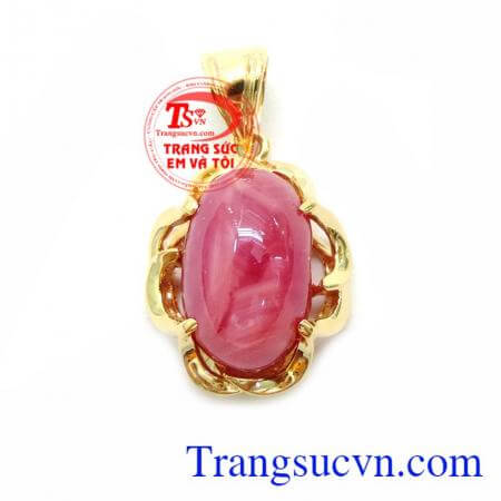 Mặt Dây Chuyền Ruby Tự Nhiên Hình Bầu