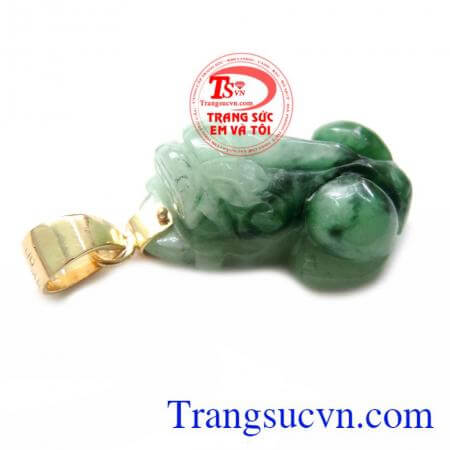 Mặt Dây Tỳ Hưu Ngọc Cẩm Thạch May Mắn chất lượng cao