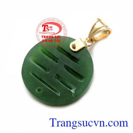 Mặt ngọc tròn chất lượng đảm bảo, giá cả hợp lý, mang đến may mắn, tài lộc cho người đeo. Mặt Ngọc Móc Vàng 14K Đẹp