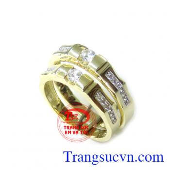 Đôi Nhẫn Cưới Vàng Son