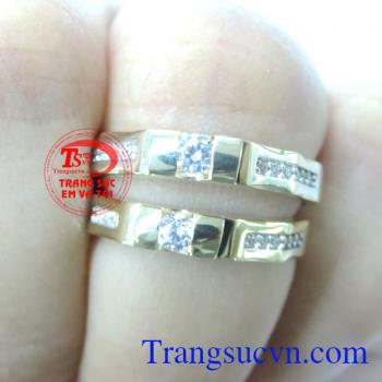 Đôi Nhẫn Cưới Vàng Son