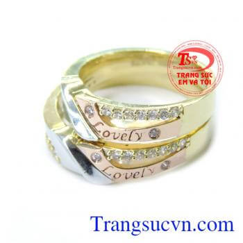 Cặp Nhẫn Cưới Lovely Sang Trọng