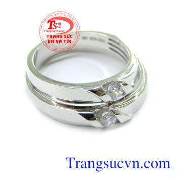 Nhẫn cưới vàng trắng