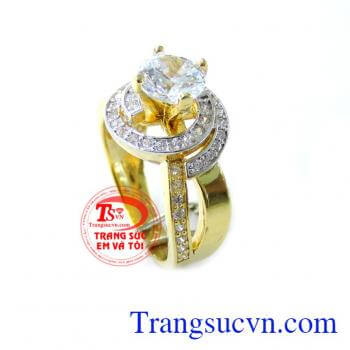 Chiếc Nhẫn Nữ To Đẹp chất lượng cao. Chiếc Nhẫn Nữ To Đẹp, nhẫn nữ vàng tây, nhẫn nữ 10k đẹp