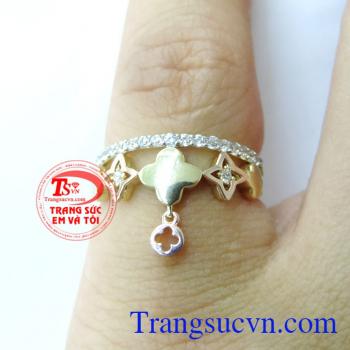 Nhẫn nữ vàng tây dành cho phái đẹp phù hợp làm quà tặng sinh nhật hoặc trong các dịp ý nghĩa