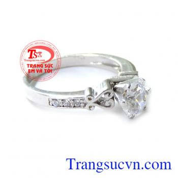 Nhẫn Nữ 10k Trắng chất lượng cao. Nhẫn Nữ 10k Trắng, nhẫn nữ vàng trắng, nhẫn nữ đẹp