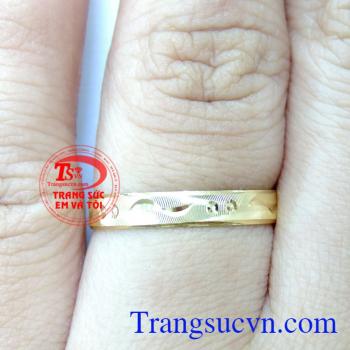 Nhẫn Cưới 10K Phay Sáng