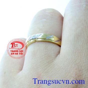 Cặp Nhẫn Cưới 10K Hạnh Phúc chất lượng cao