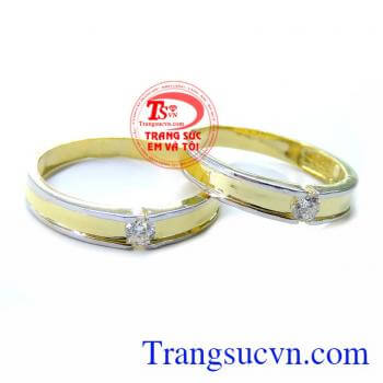 Cặp Nhẫn Cưới Thiêng Liêng Ngày Trọng Đại chất lượng cao