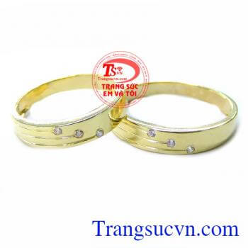 Nhẫn Cưới Mãi Mãi Bên Nhau, nhẫn cưới vàng tây, nhẫn cưới đẹp