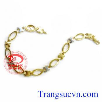 Chiếc Lắc Tay Mềm Mại, lắc tay nữ vàng tây, lắc cho nữ đeo tay đẹp.