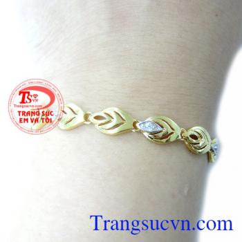 Bảo hành lắc 6 tháng. Lắc nữ vàng tây tinh tế