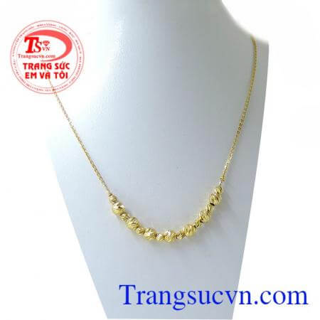 Dây chuyền nữ bi món quà ý nghĩa dành cho nữ đeo, chiếc Dây chuyền nữ bi món sinh nhật hoặc kỷ niệm rất tốt. Bán Dây chuyền nữ bi bảo hành 6 tháng, giao Dây chuyền nữ bi toàn quốc.