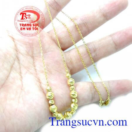 Dây chuyền nữ bi món quà ý nghĩa dành cho nữ đeo, chiếc Dây chuyền nữ bi món sinh nhật hoặc kỷ niệm rất tốt. Bán Dây chuyền nữ bi bảo hành 6 tháng, giao Dây chuyền nữ bi toàn quốc.