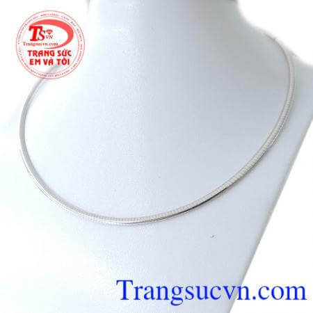 Kiềng nữ vàng trắng xinh, kiềng nữ vàng tây nhập khẩu italy nguyên chiếc. Kiềng nữ vàng trắng xinh