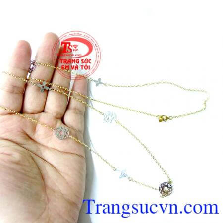 Dây chuyền vàng nữ thời trang 10k chất lượng cao. Dây chuyền vàng nữ thời trang 10k, dây chuyền nữ vàng tây dây chuyền nữ đeo đẹp