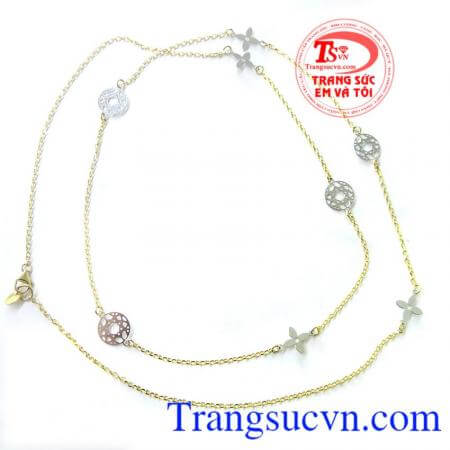 Dây chuyền vàng nữ thời trang 10k chất lượng cao. Dây chuyền vàng nữ thời trang 10k, dây chuyền nữ vàng tây dây chuyền nữ đeo đẹp